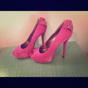 Steve Madden darling pink bow heels